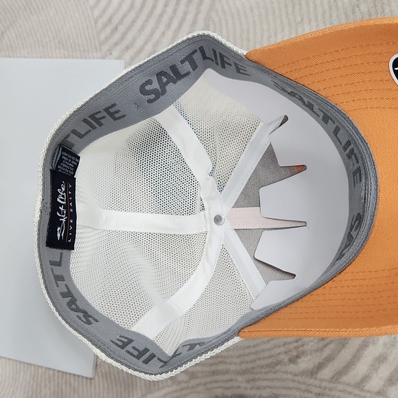 Salt Life Orange Flex Fit Hat - Picture 5 of 8